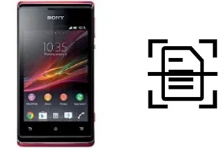 Numériser un document sur un Sony Xperia E