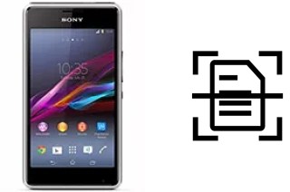 Numériser un document sur un Sony Xperia E1 dual