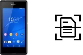 Numériser un document sur un Sony Xperia E3 4G