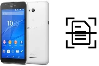 Numériser un document sur un Sony Xperia E4g Dual