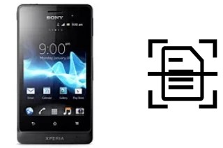 Numériser un document sur un Sony Xperia go