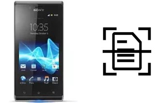 Numériser un document sur un Sony Xperia J