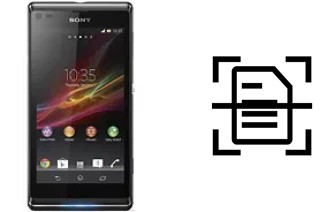 Numériser un document sur un Sony Xperia L