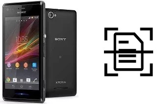 Numériser un document sur un Sony Xperia M