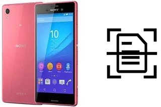 Numériser un document sur un Sony Xperia M4 Aqua Dual