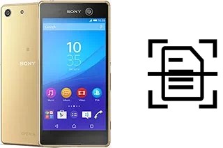 Numériser un document sur un Sony Xperia M5 Dual