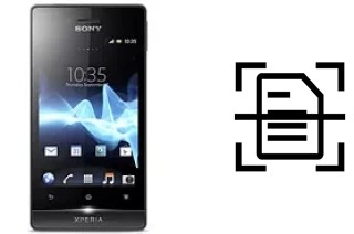 Numériser un document sur un Sony Xperia miro