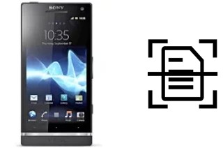 Numériser un document sur un Sony Xperia SL