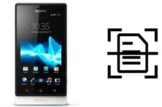 Numériser un document sur un Sony Xperia sola