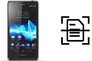 Numériser un document sur un Sony Xperia T