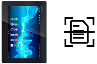 Numériser un document sur un Sony Xperia Tablet S 3G