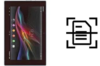 Numériser un document sur un Sony Xperia Tablet Z LTE