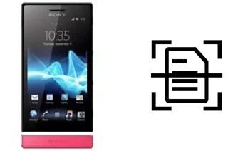 Numériser un document sur un Sony Xperia U