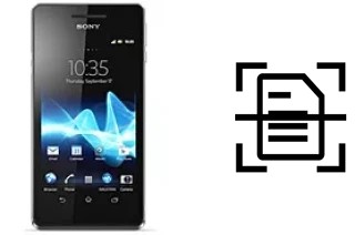 Numériser un document sur un Sony Xperia V