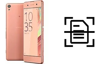 Numériser un document sur un Sony Xperia XA