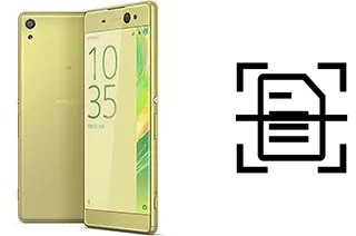 Numériser un document sur un Sony Xperia XA Ultra