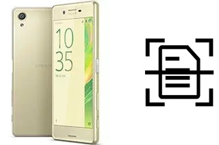 Numériser un document sur un Sony Xperia X