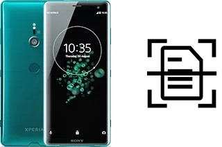 Numériser un document sur un Sony Xperia XZ3