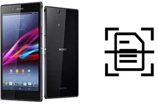 Numériser un document sur un Sony Xperia Z Ultra