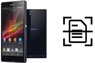 Numériser un document sur un Sony Xperia Z