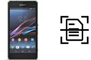 Numériser un document sur un Sony Xperia Z1 Compact