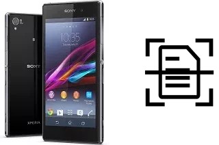 Numériser un document sur un Sony Xperia Z1