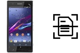 Numériser un document sur un Sony Xperia Z1s