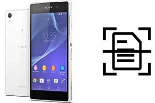 Numériser un document sur un Sony Xperia Z2