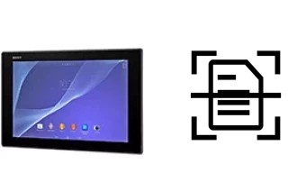 Numériser un document sur un Sony Xperia Z2 Tablet LTE