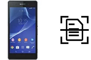 Numériser un document sur un Sony Xperia Z2a