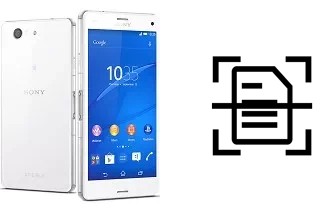 Numériser un document sur un Sony Xperia Z3 Compact