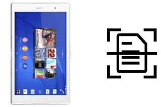 Numériser un document sur un Sony Xperia Z3 Tablet Compact