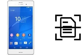 Numériser un document sur un Sony Xperia Z3