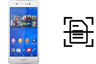 Numériser un document sur un Sony Xperia Z3v