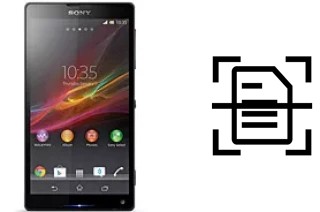 Numériser un document sur un Sony Xperia ZL