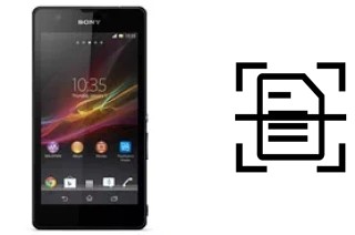 Numériser un document sur un Sony Xperia ZR