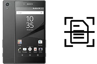 Numériser un document sur un Sony Xperia Z5 Dual