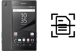 Numériser un document sur un Sony Xperia Z5 Compact