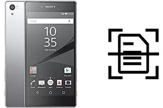 Numériser un document sur un Sony Xperia Z5 Premium Dual