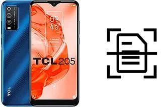 Numériser un document sur un TCL 205