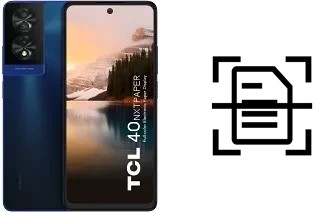 Numériser un document sur un TCL 40 NxtPaper