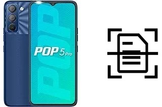 Numériser un document sur un Tecno Pop 5 Pro