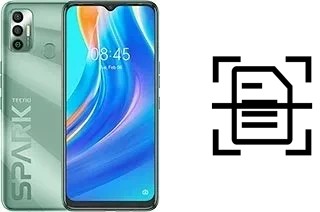 Numériser un document sur un Tecno Spark 7