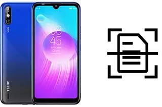 Numériser un document sur un Tecno Spark Go