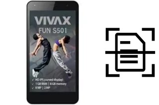 Numériser un document sur un Vivax Fun S501