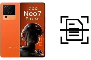 Numériser un document sur un vivo iQOO Neo 7 Pro