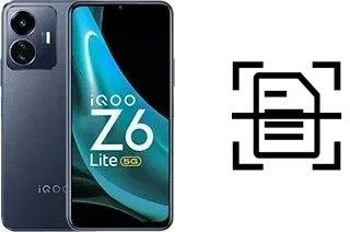 Numériser un document sur un vivo iQOO Z6 Lite