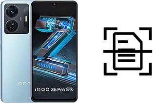 Numériser un document sur un vivo iQOO Z6 Pro