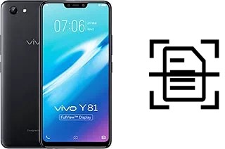 Numériser un document sur un vivo Y81