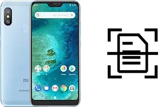 Numériser un document sur un Xiaomi Mi A2 Lite (Redmi 6 Pro)